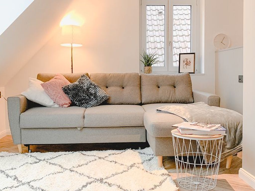 Der Dachspitz - Wohnbereich mit Schlafsofa