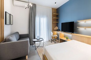 1 soverom, skrivebord, strykejern/-brett og wi-fi