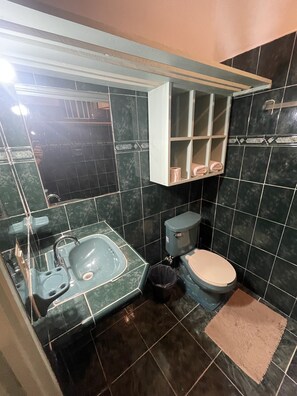 Towels, soap, toilet paper