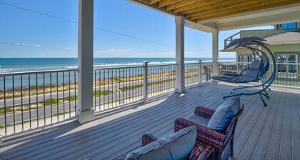 Beachfront retreat w views, games, hot tub & more!