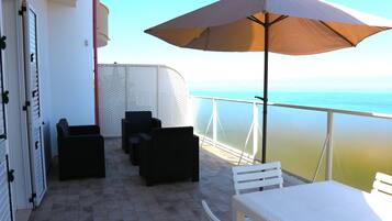 City Apartment, 1 Bedroom, Air conditioning, Sea View | Terrace/patio