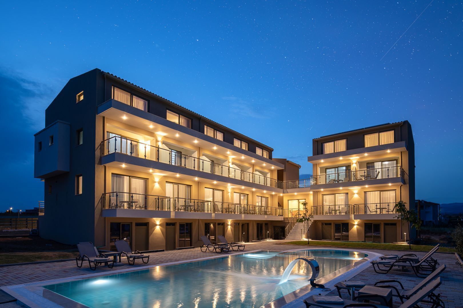 Front of property - evening/night