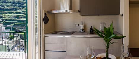 Comfort-Apartment, Blick auf den Weinberg | Eigene Küche