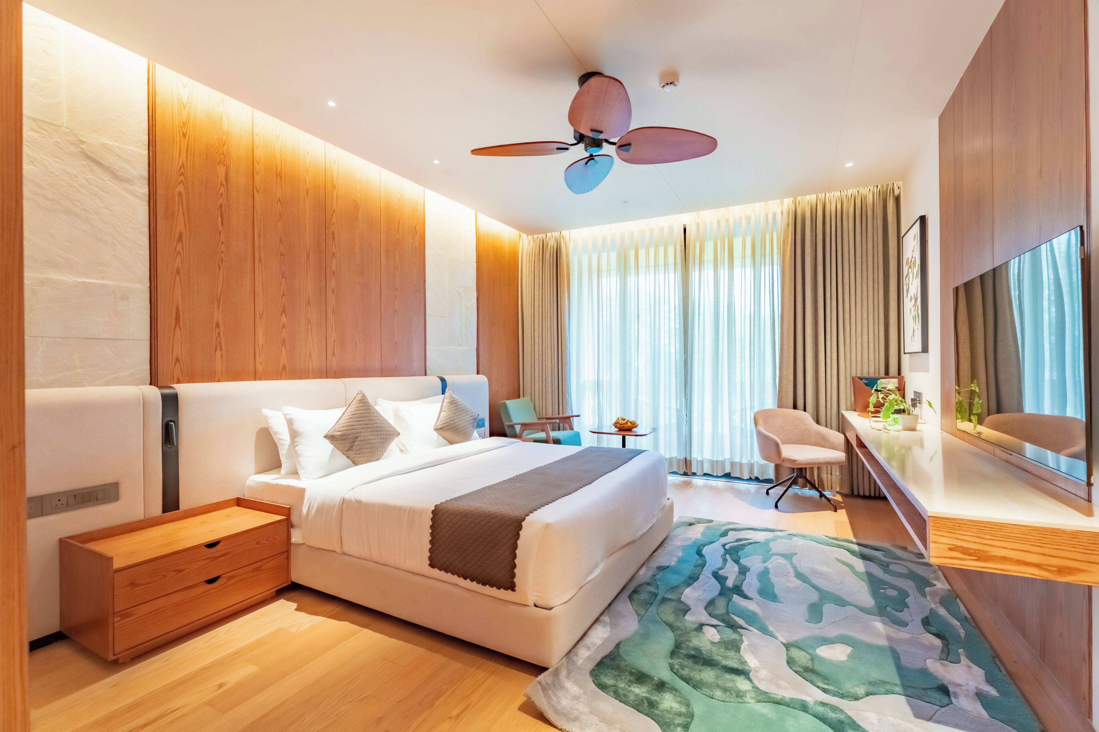 Chambre luxueuse | Bureau, rideaux d’obscurcissement, système d’insonorisation