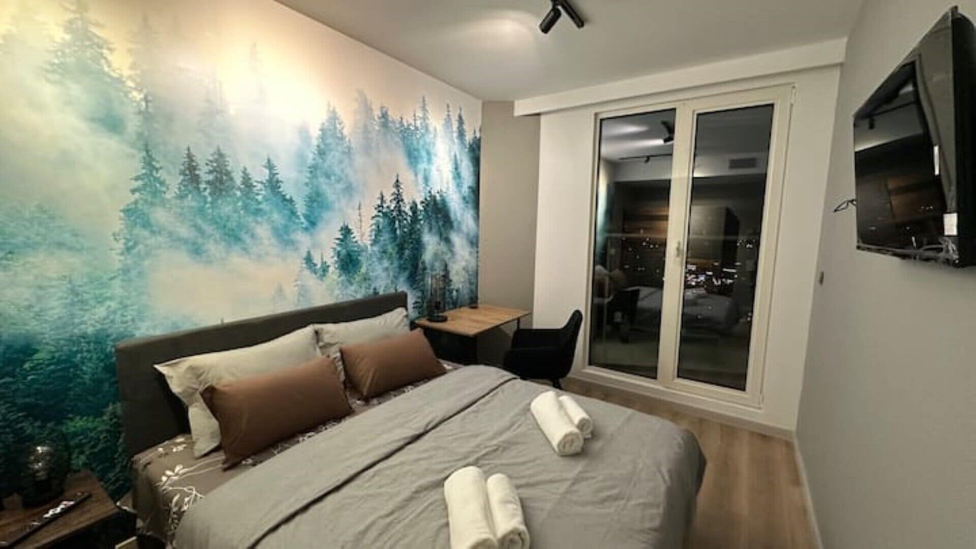 1 makuuhuone, työpöytä, silitysrauta/-lauta, ilmainen Wi-Fi