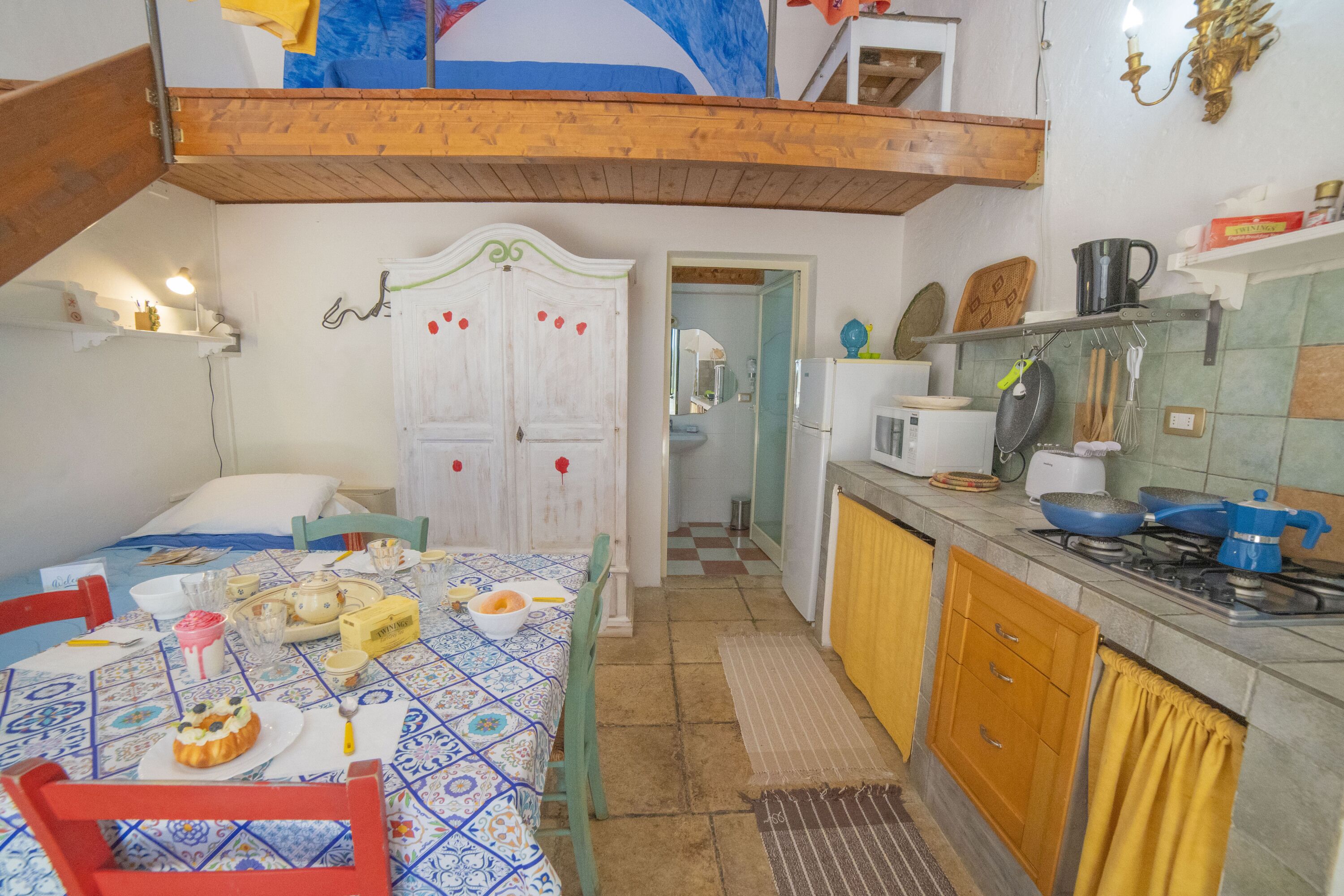 Standard-Villa, Mehrere Schlafzimmer, 2 Bäder (Masseria Le Palmentelle Pool And) | Eigene Küche | Kühlschrank, Ofen, Herdplatte, Wasserkocher mit Kaffee-/Teezubehör
