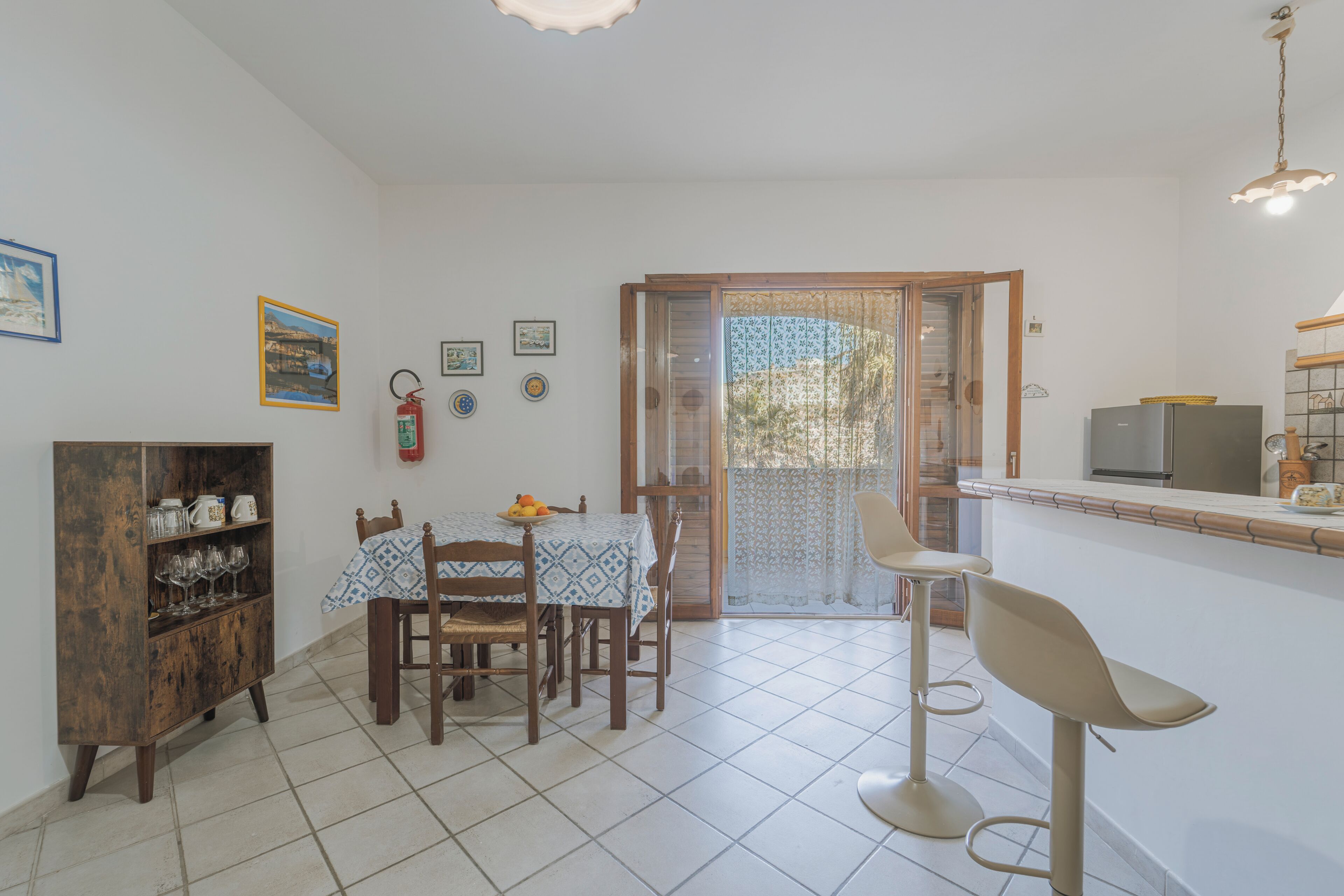 Traditional-Apartment, Blick auf den Innenhof | Wohnbereich