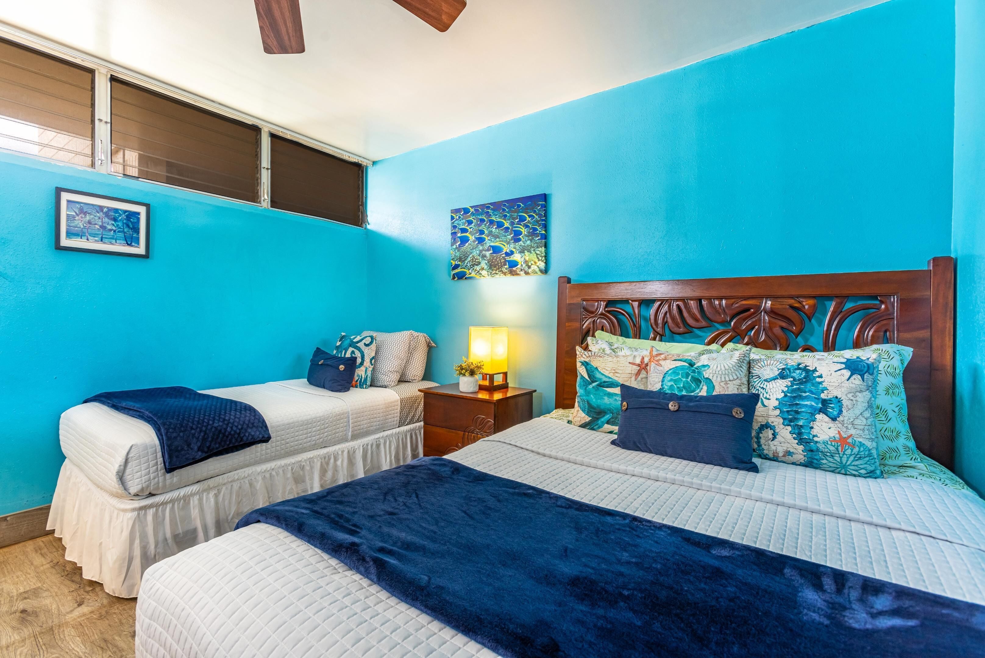 2 bedrooms, in-room safe, iron/ironing board, free WiFi