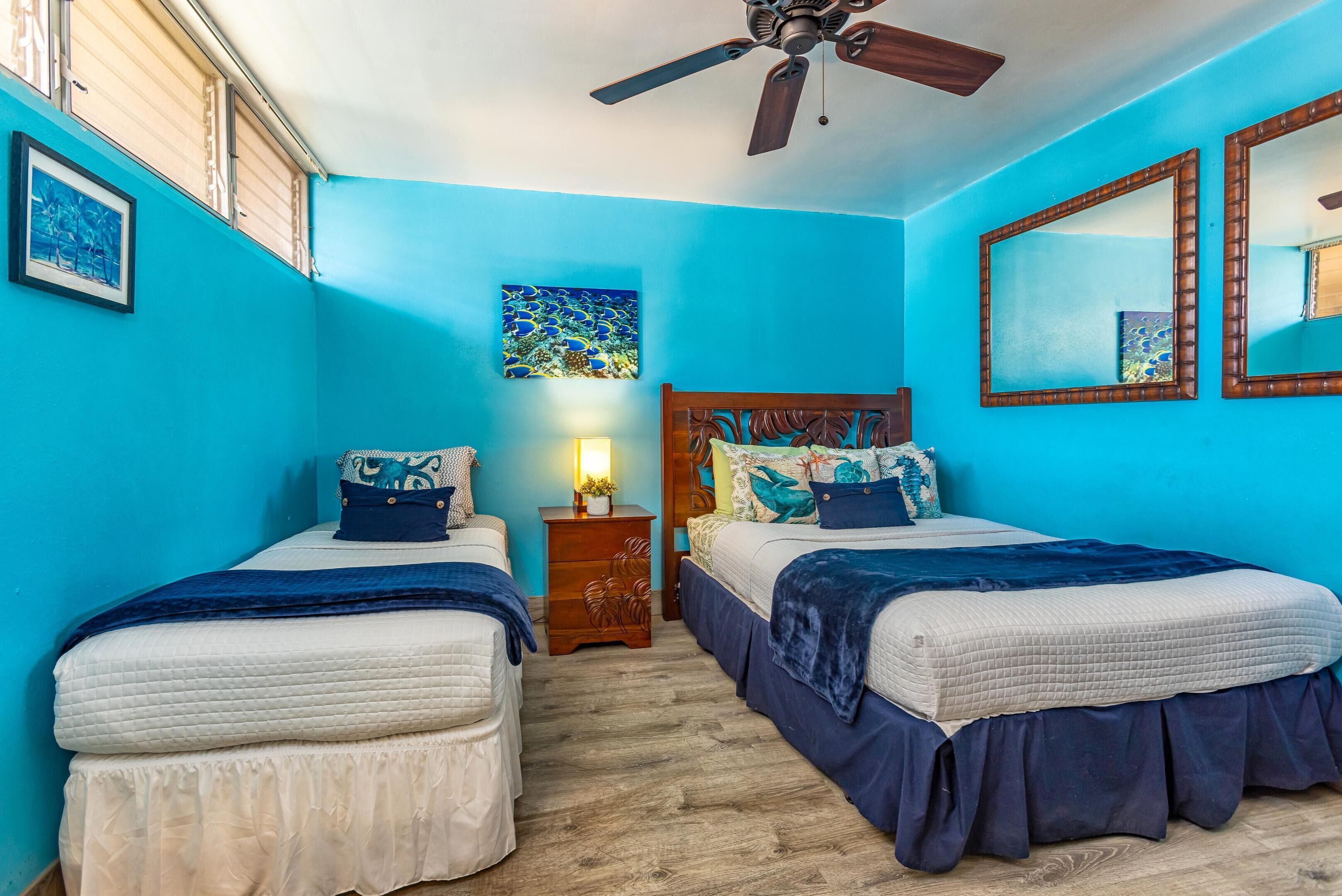 2 bedrooms, in-room safe, iron/ironing board, free WiFi