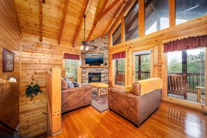 Cabin, 2 Bedrooms | Living area - Ern812 - Eagles Perch 2 Bedroom Cabin by RedAwning (Sevierville)