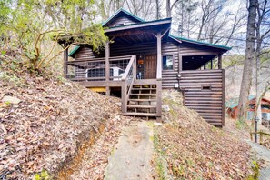House (4 Bedrooms) | Front of property - Gatlinburg Cabin: Hot Tub & River Views (Gatlinburg)