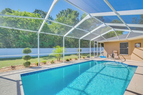 Relax Poolside: Spring Hill Family Home w/ Yard!