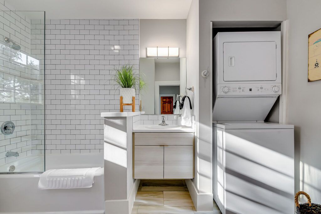 Hair dryer, towels