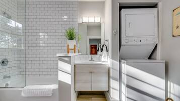 Hair dryer, towels