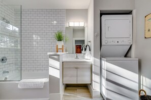 Hair dryer, towels