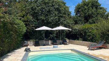Piscine extérieure, piscine chauffée