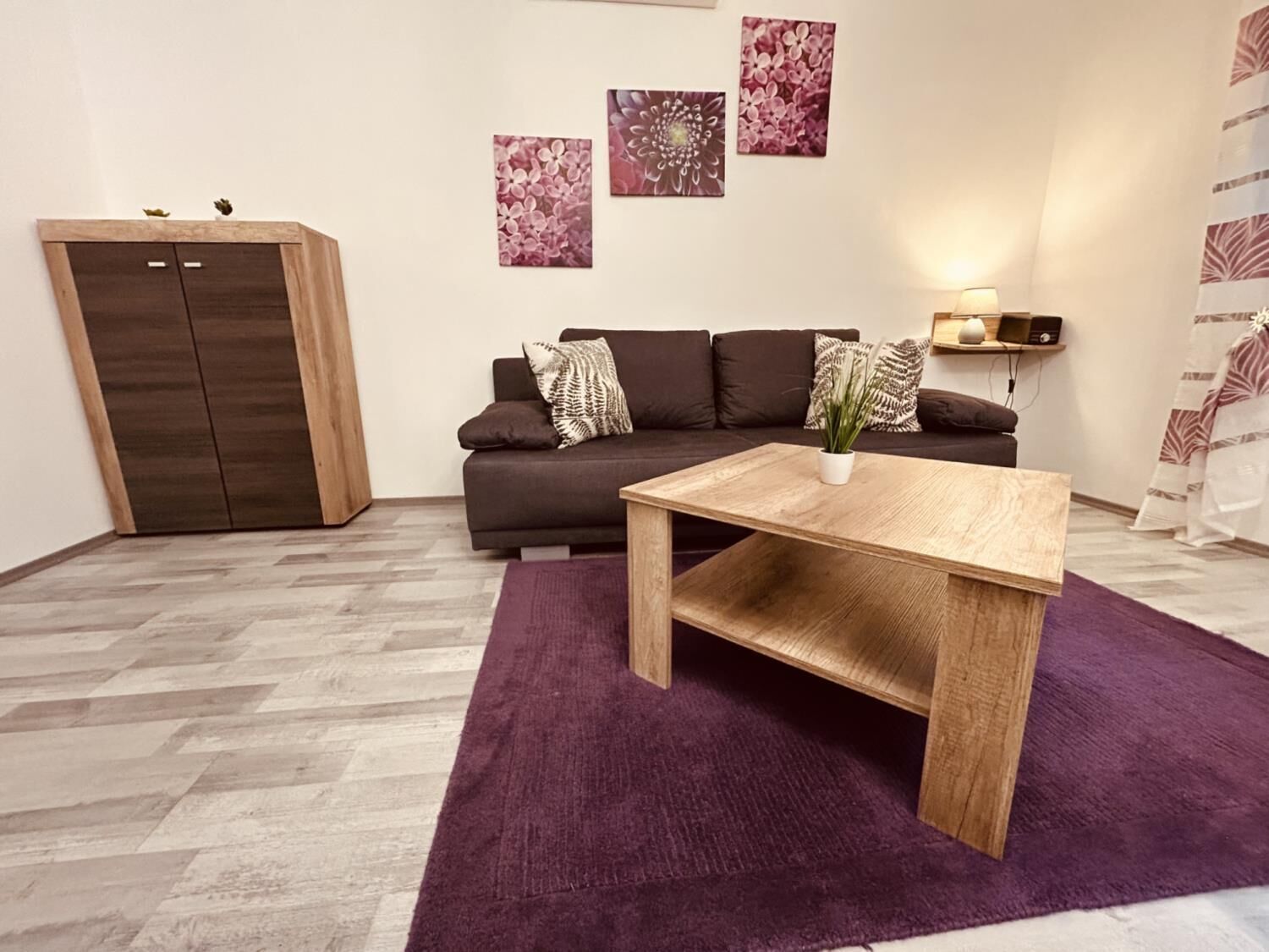 Televisión y chimenea 