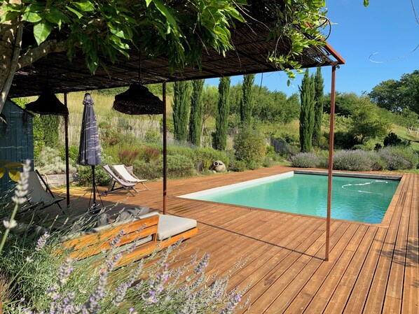 Outdoor pool - Séchoir à Tabac Contemporain (Aillas)