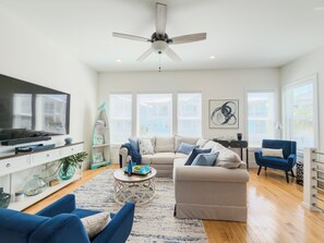 Smart TV, video games, table football, books