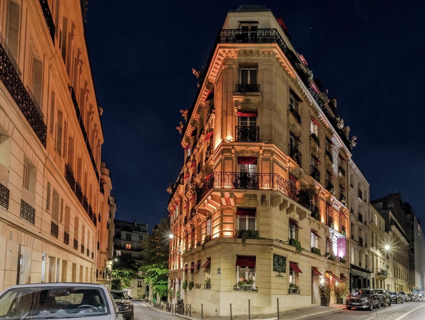 Front of property – evening/night