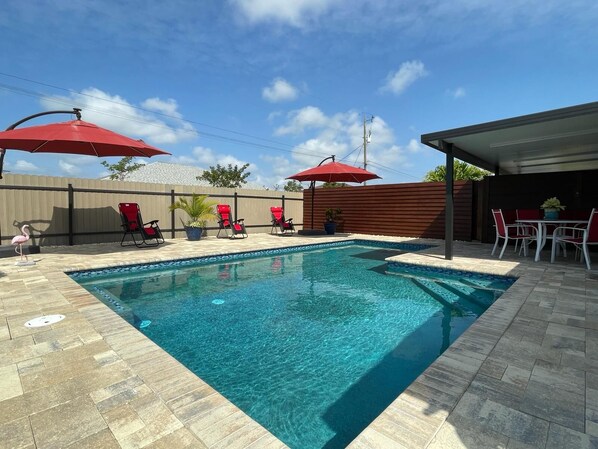 Pool - Welcome to our cozy and stunning pool house retreat! (Cape Coral)
