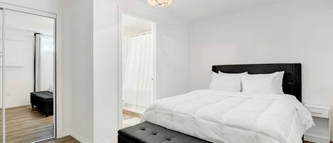 2 bedrooms, iron/ironing board, WiFi, bed sheets