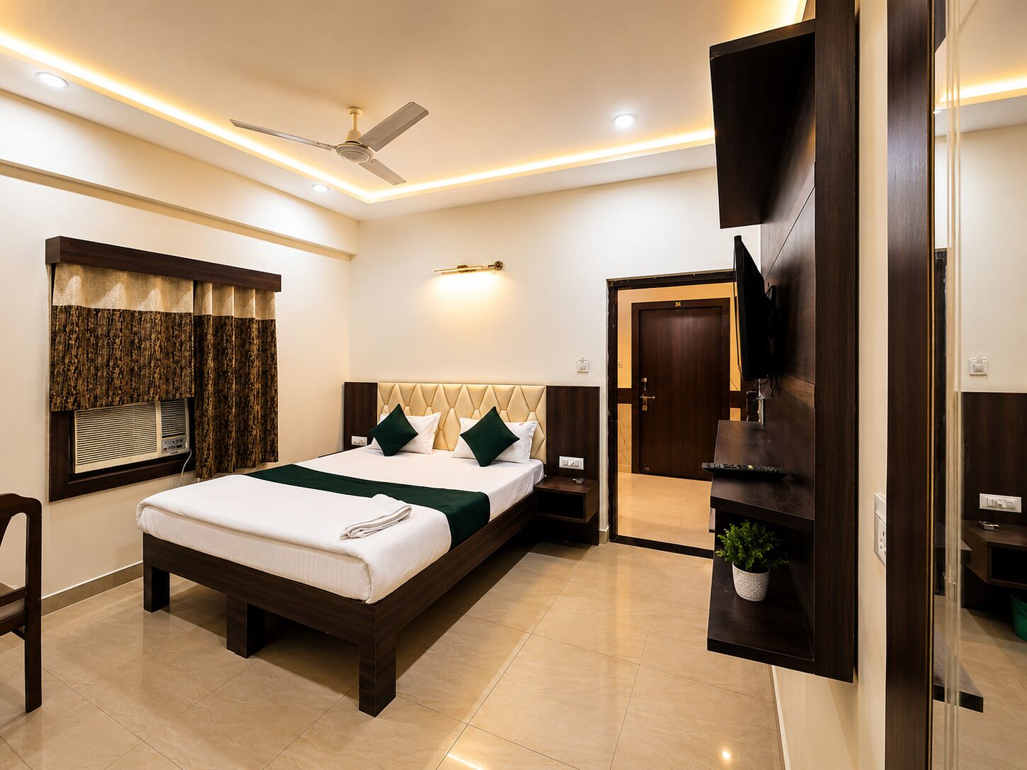 In-room safe, desk, laptop workspace, blackout drapes