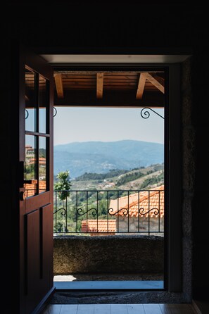 Vue depuis lâhĂ©bergement