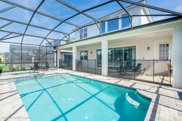 A heated pool