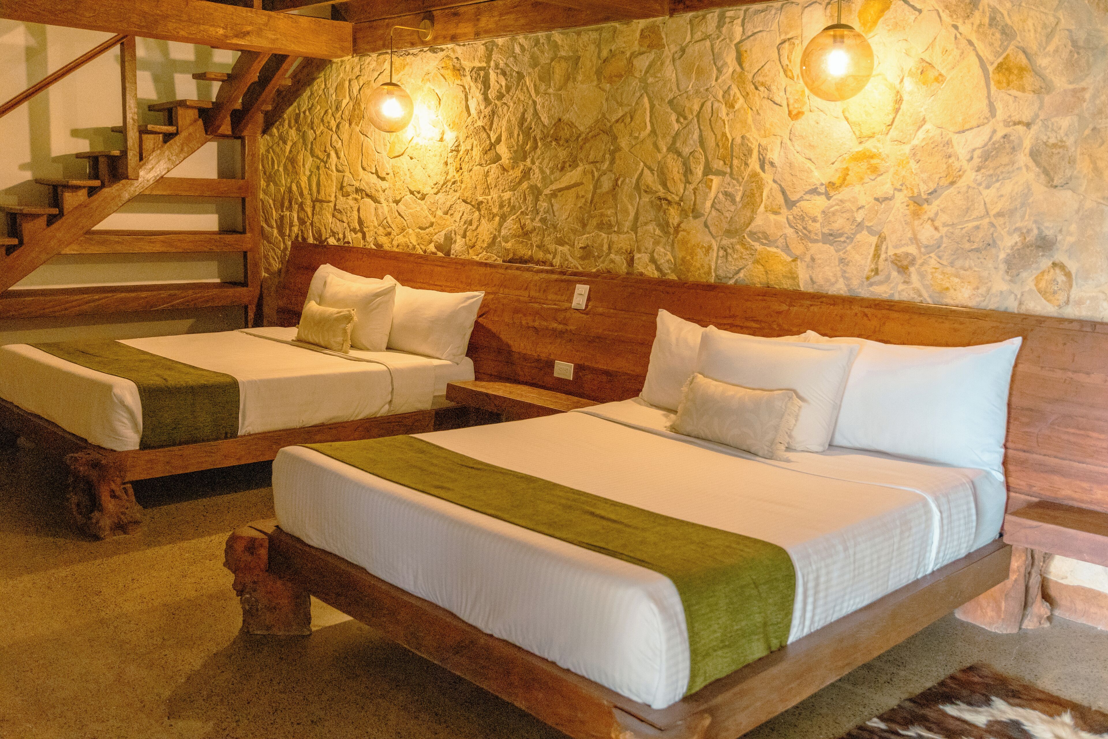 Family Room | Premium bedding, down duvets, individually decorated