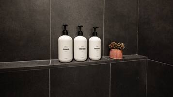 Artículos de tocador ecológicos, secador de pelo, toallas