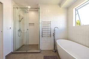 Shower, hair dryer
