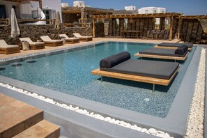 Pool - Villa Pelagos with amazing view close to the sea (Mykonos)