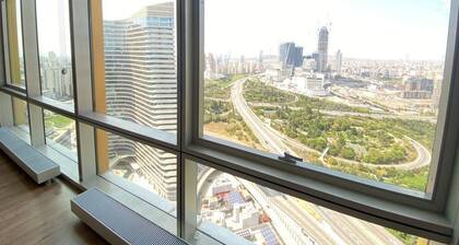 Wonderful 1+0 50 m2 high floor