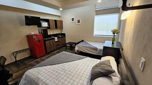 Family Studio Suite, Multiple Beds, Non Smoking, Kitchen | 1 bedroom, in-room safe, desk, blackout curtains