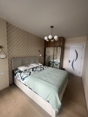 1 bedroom, iron/ironing board, bed sheets - Newly constructed building, walking distance to the beach and central stadium.   (Batumi)