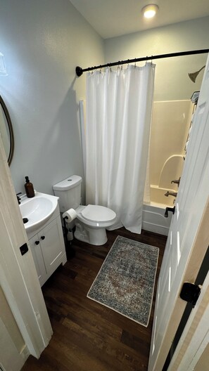 Hair dryer, towels, toilet paper - Charming 2-bedroom cottage built with children and pets in mind. (Thomasville)