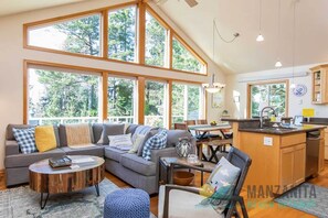 TV connectée, cheminée, jeux vidéo, lecteur de DVD