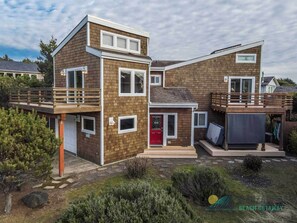 Exterior - Ocean Views, 150 feet to the beach! Dog Friendly, Hot Tub! (Manzanita)