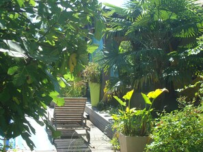 Terrace/patio - Authentique Cottage Bohème Zen Parc 1ha de Nature en Landes D'armagnac (Lacquy)