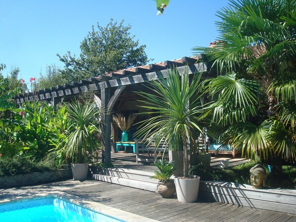 Outdoor pool - Authentique Cottage Bohème Zen Parc 1ha de Nature en Landes D'armagnac (Lacquy)