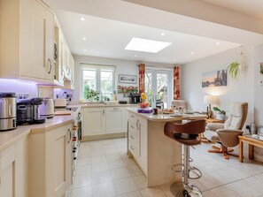 Dishwasher, high chair, cookware/dishes/utensils