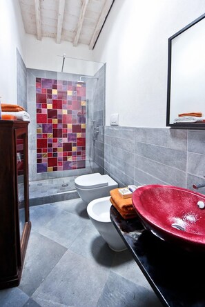Shower, hair dryer