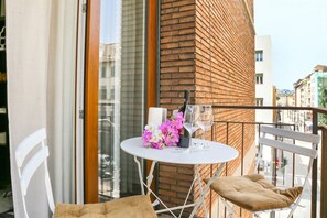Outdoor dining - Apartments Florence- Rosselli Balcony (Firenze)