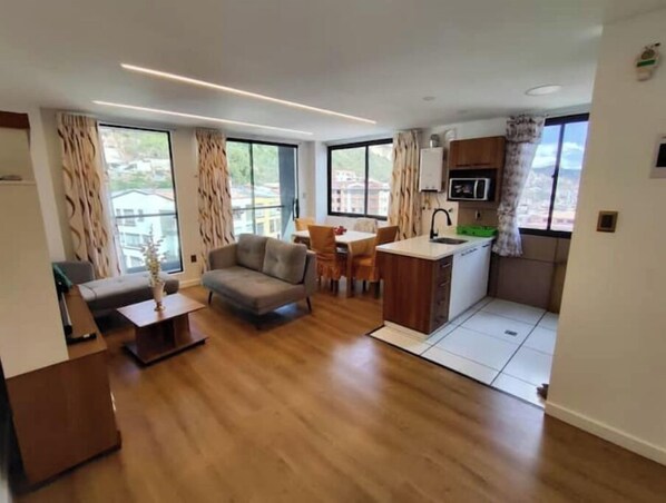 Living area - New apartment
(La Paz)