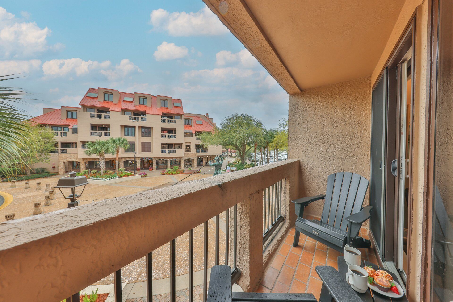 Savor your morning coffee or enjoy happy hour with loved ones on the covered patio, where a fresh marine breeze adds to the ambiance.