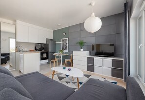 Living area - Langiewicza Deluxe Apartment (Szczecin)