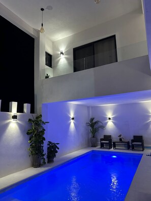 Outdoor pool - Hotel Casa Prisca (Coyuca de Benitez)