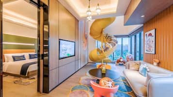 Dúplex Signature, vistas a la ciudad | Zona de estar