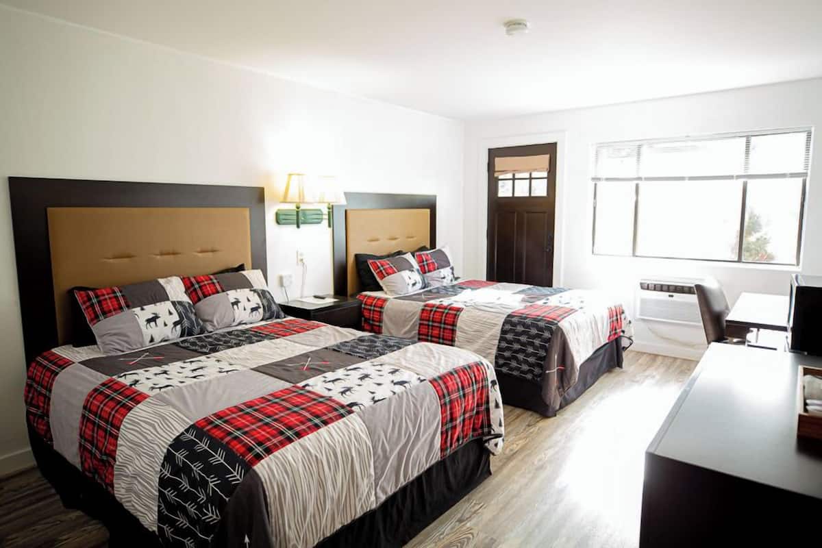 Blackout curtains, iron/ironing board, free WiFi, bed sheets